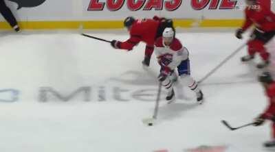 Brady Tkachuk Attempts to Hit Drouin