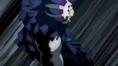 Ngl I miss his voice and the Hyo Hyo. zohakuten is cool and all but he was entertaining to the end. I honestly liked the way Gyokko was slithering with red effects, although wish they had actual choreography instead of muichiro just standing there.