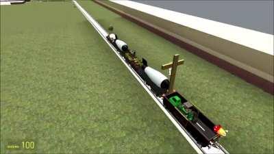 Pulling a train full of nukes is a good idea. Right?