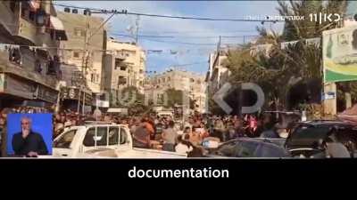 Exclusive documentation: Hamas terrorists brutally beat Gaza civilians and prevent them from taking food from a humanitarian aid truck