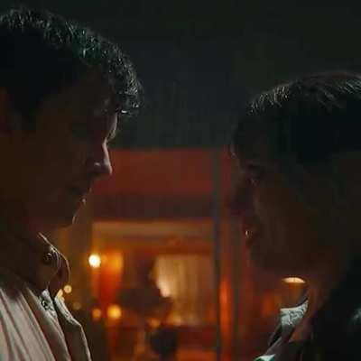 They are definitely leaning for a kiss: just look the way Otis’s lips are moving and Maeve’s keeping her chin up at the end of the shot