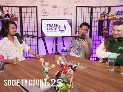 So I put all the clips of the boys saying: ,,It says a lot about society