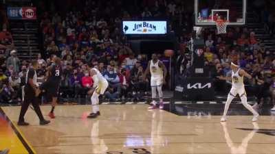 [Highlight] Ayton blocks Curry's three pointer, scores on the other end, and Bridges blocks Curry again at the rim