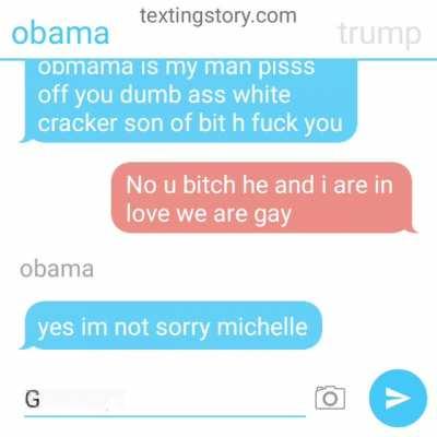 trump obama group chat love 2