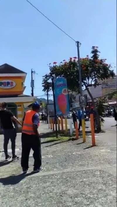 Cycling off the roof wearing a cap instead of a helmet.