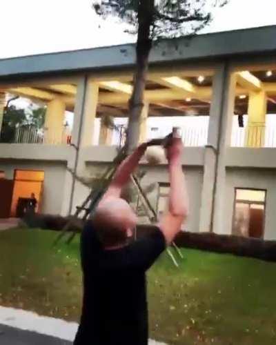 Contact staff is a type of object manipulation that evolved from contact juggling and traditional staff. [Credit: u/Defluvium]