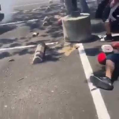 Trying to get a close shot of the drift