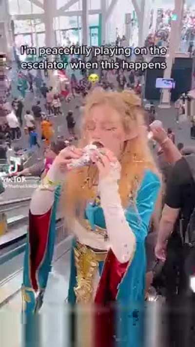 What is with these people and escalators? 