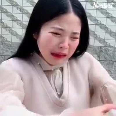 Girl tries to eat live octopus, instantly regrets it