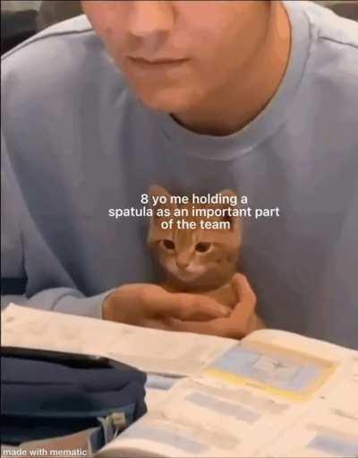 Helping dad cook (even in the smallest aspect) is truly an experience