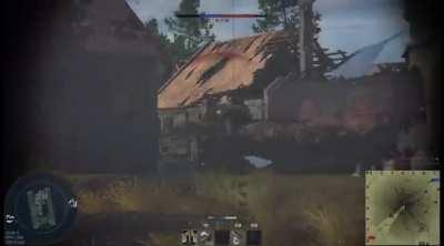 380mm rocket in 75mm barrel. One in a million shot?