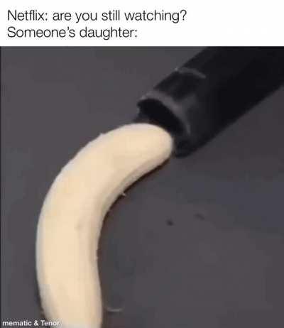 Nothing to see here, just vacuuming a banana