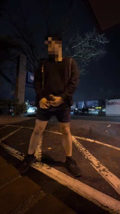 Showing off for the cars 