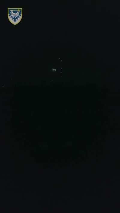 POV of Ukrainian GEPARD destroys Russian SHAHED drone, Odesa Ukraine, September 2023.