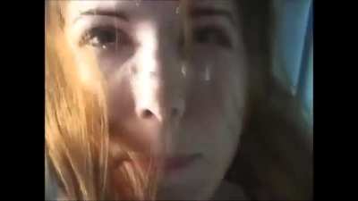 Cute girl talking underwater