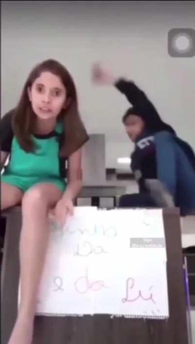 What did he land on? 😂