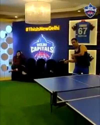 Thala playing table tennis