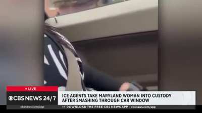 ICE Agents Smashes Car Window - Takes Mother into Custody