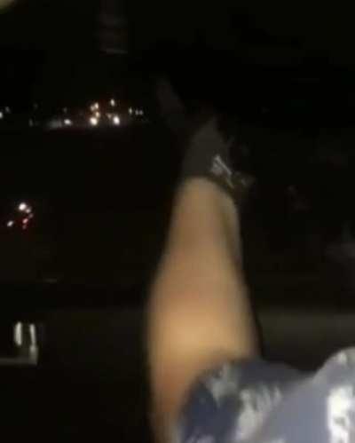 Me and my friend were hired by a golf course to chase out and kill a wild boar they flushed him out he ran into a grass field and this what happed