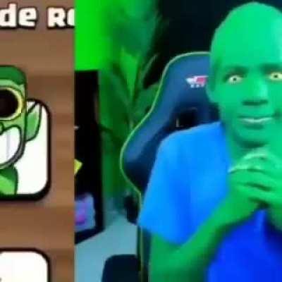 Epic real goblin from game clash royale epily done😀😼