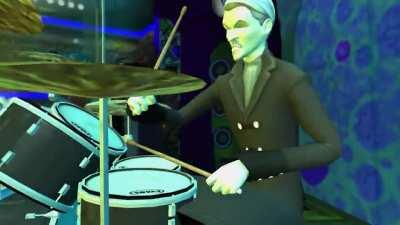 Mayor Whiskers after winning the lottery for the 100th time (Guitar Hero:WTDE Mods)