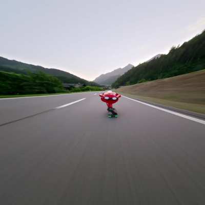 Diego Poncelet skating 72mph