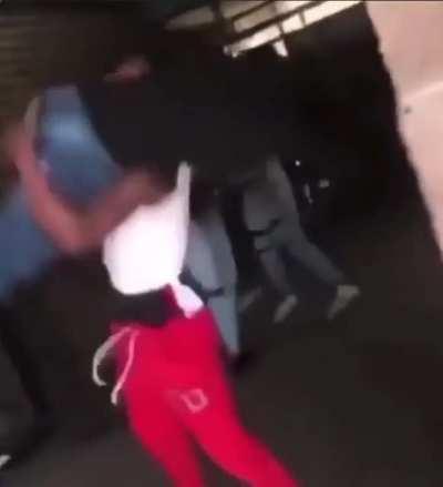 Holy shit this guys slams her on the floor!