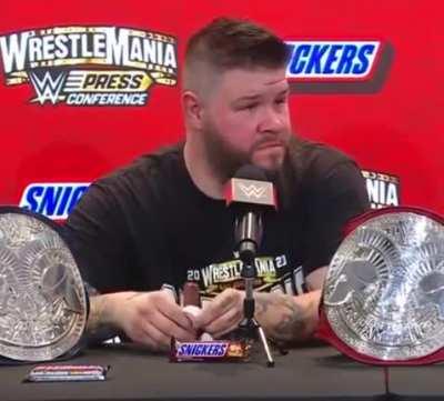 He was hungry from destroying the Usos