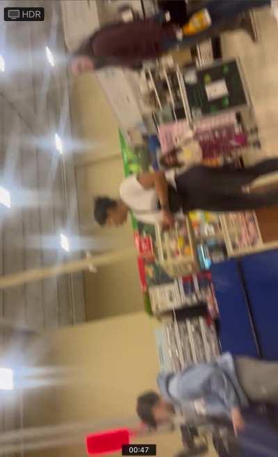 Latina woman looking at gorilla bulge and u can see in her face she wants it bad 