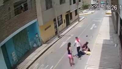 Female police officer attempts to stop a vehicle by standing in front of it. She's currently recovering in hospital.