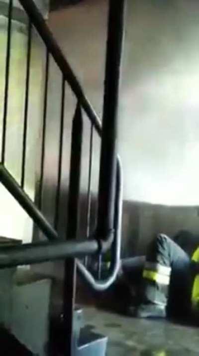 This scene should be the cover of a metal album.