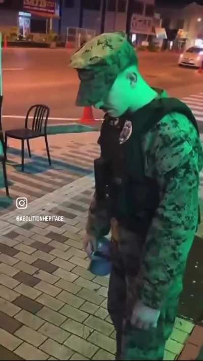 US Military Police in Okinawa Japan body-slammed and violently detained an American civilian who was visiting, and not under their jurisdiction.