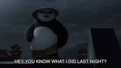 The dialogue between Lord Shen and Po is peak