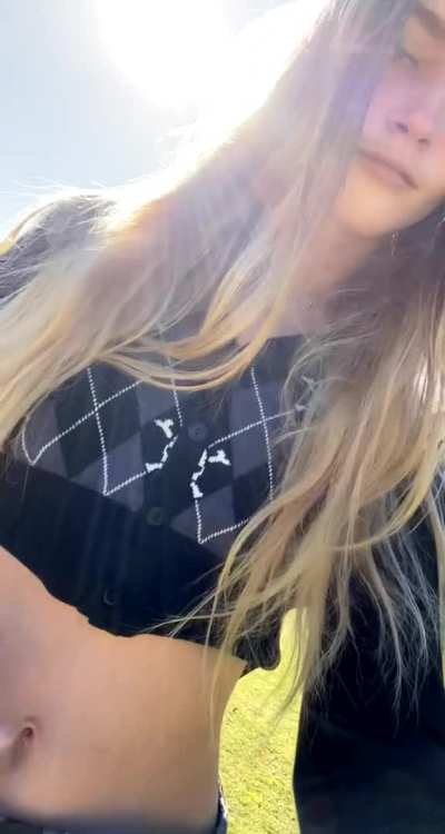 A perfect day for a walk with no panties