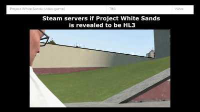 You know how bad it gets during summer sales, now imagine it with HL3