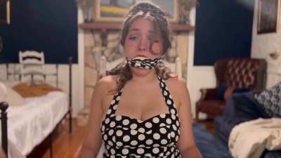 Stuff gagged with a car sponge and tied in tight… you won’t hear a peep!