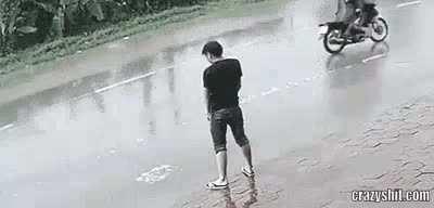 Man tastes his own piss