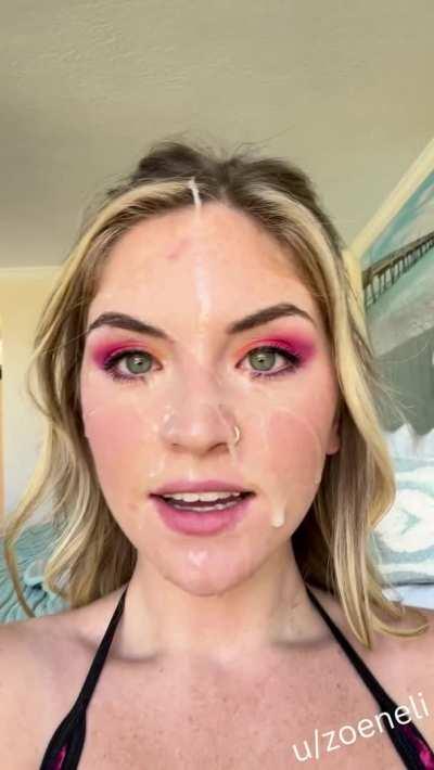 felt pretty covered in ropes of cum