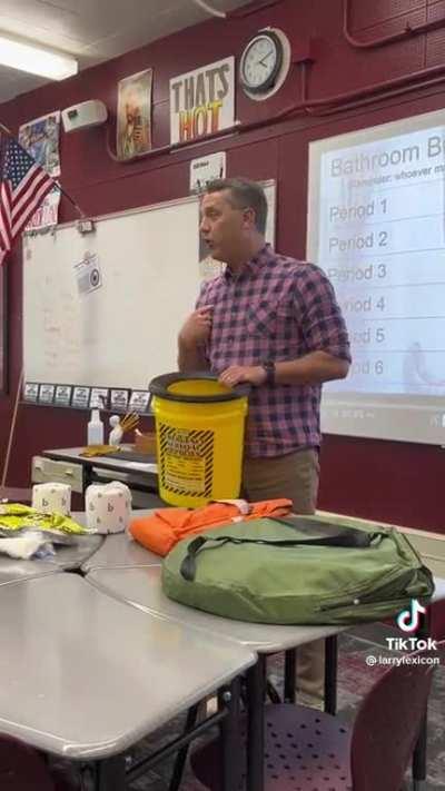 Every classroom has a bucket