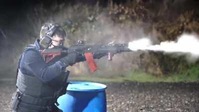 Running VEPR 74 fast with tuned gas and recoil spring