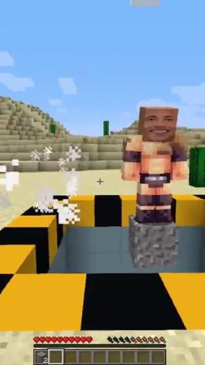 The rock Minecraft parte 2🤨🤨🤨