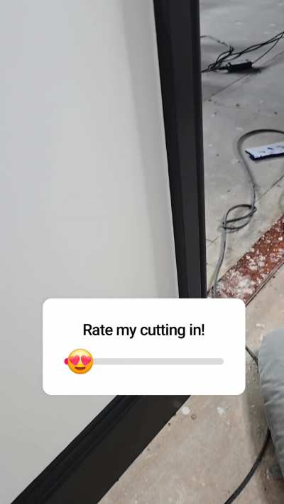 House renovations are still going... today I am painting... seems I am pretty decent at cutting in 😍 