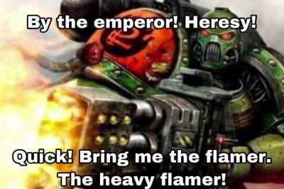 Me when I see a heretic in the sub. (Sorry for bad quality audio, voice was done by me and I wasn’t about to set up acoustics and my big speaker mic for a 6 second meme)