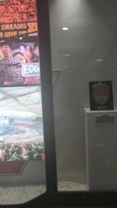 Metro Statiom in Shanghai with the Previous Chinese Titles and Trophies