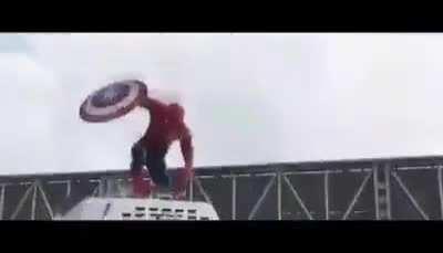 Tom Holland's first Marvel Appearance.