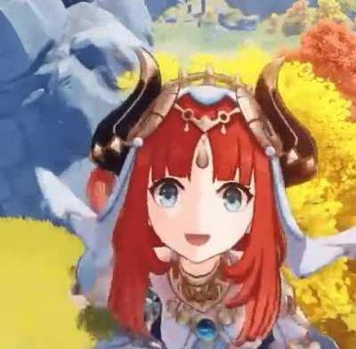 Nilou seems happy to see you