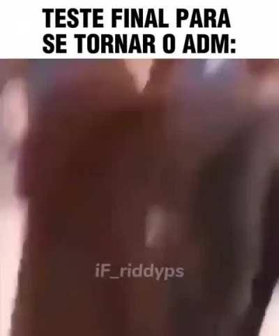 Teste final para se tornar adm