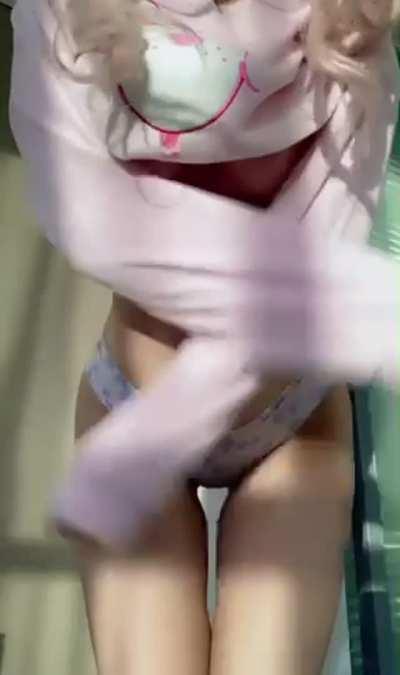 Thanks mom for my boobs