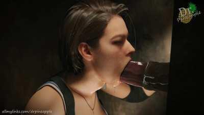 *Wraning Beastality* Jill Valentine sucking Horse cock (Dr. Pineapple Studios) [Resident Evil]