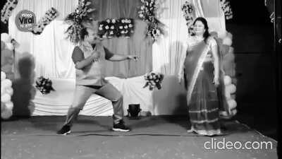 Thom yorke would be proud of this Indian uncle dancing to lotus flower.